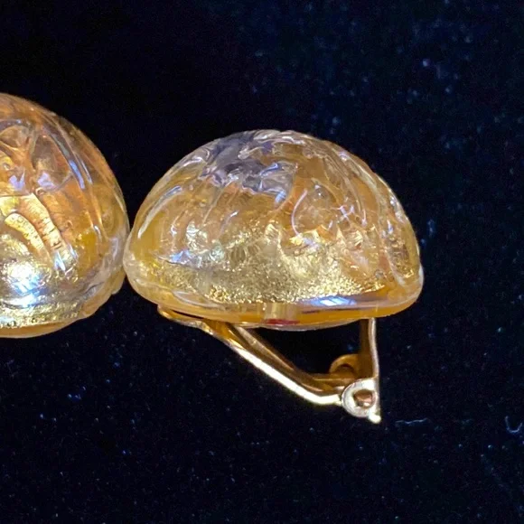 Vintage Glass Earrings - Picture 3 of 5